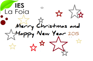 Postal Xmas IES La Foia 2014